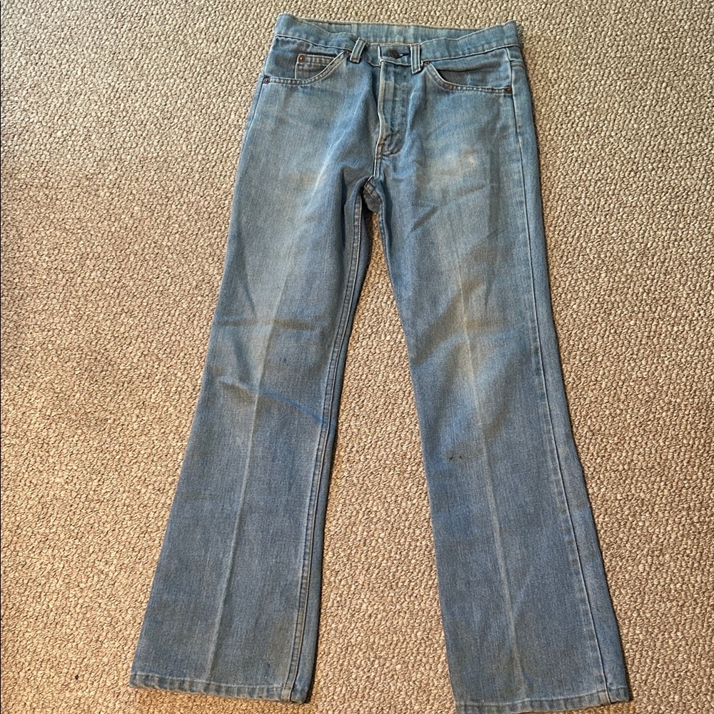 Vintage 1970s Levi's Light Blue Relaxed Jeans - Picture 10 of 16